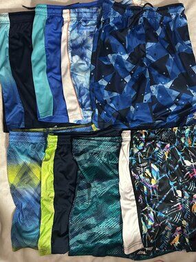 8pk Sz 10-12 Children’s Place Boys Print Active Pull-On Jogger Basketball Shorts
